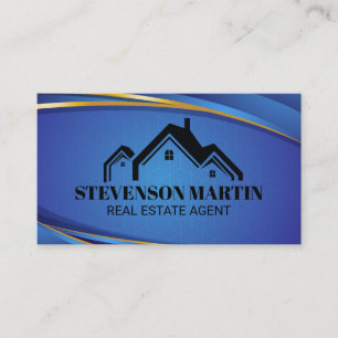 House Real Estate Logo   Properties Business Card