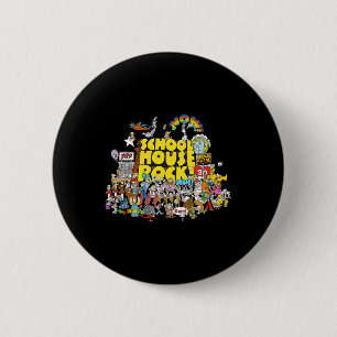 House Rock School Animated Cartoons Byck To School 2 Inch Round Button