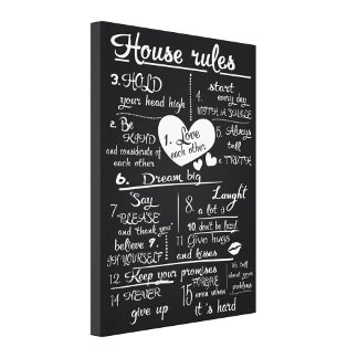 House Rules  Canvas Print