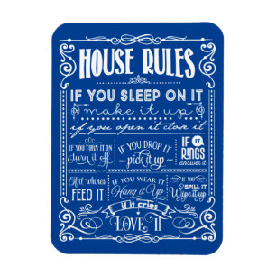 House Rules Decorative Magnet