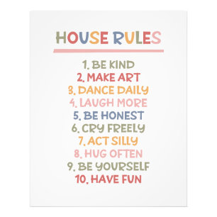 House Rules Photo Print