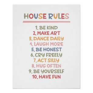 House Rules Poster