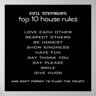 House Rules Poster