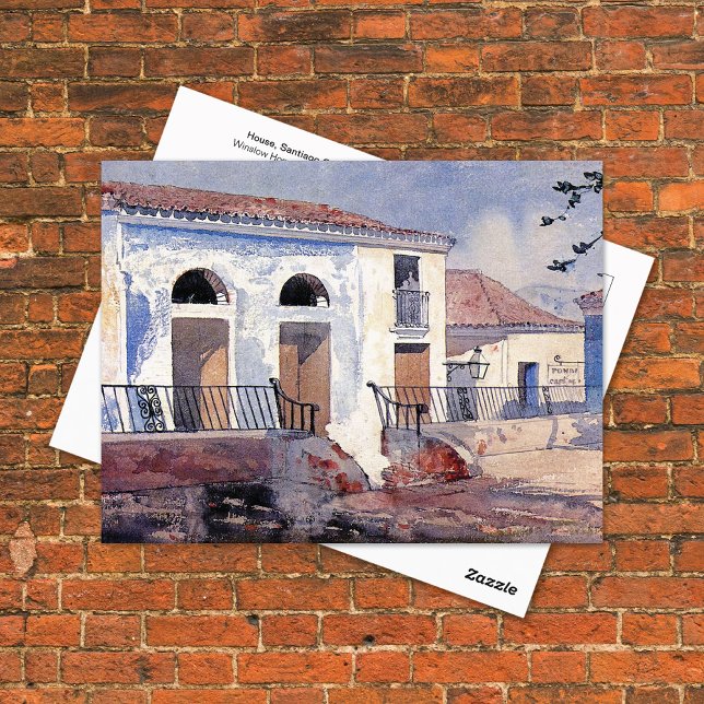 House Santiago Cuba Winslow Homer Postcard (Creator Uploaded)