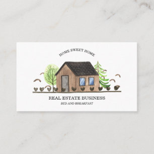 House Scandinavian Home Rent Room Hotel Business Card