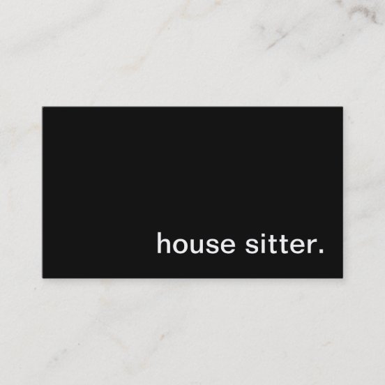 House Sitting Business Cards & Profile Cards Zazzle CA