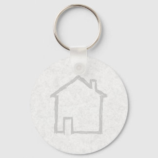 House Sketch. Grey. Keychain