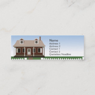 House - Skinny Mini Business Card