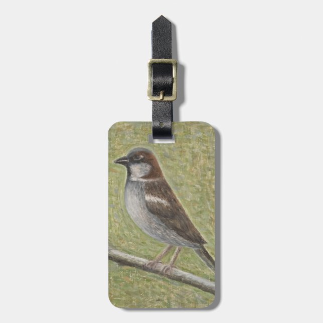 House Sparrow 2008 Luggage Tag (Front Vertical)