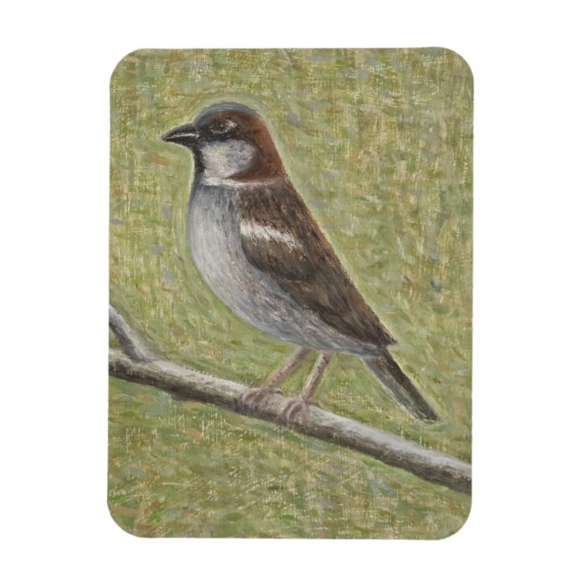 House Sparrow 2008 Magnet (Vertical)