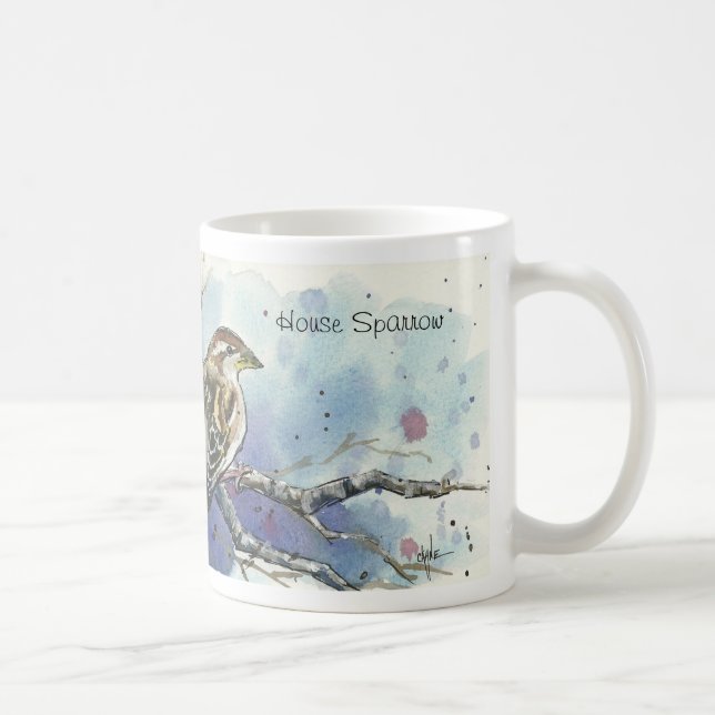 House Sparrow Bird Mug (Right)