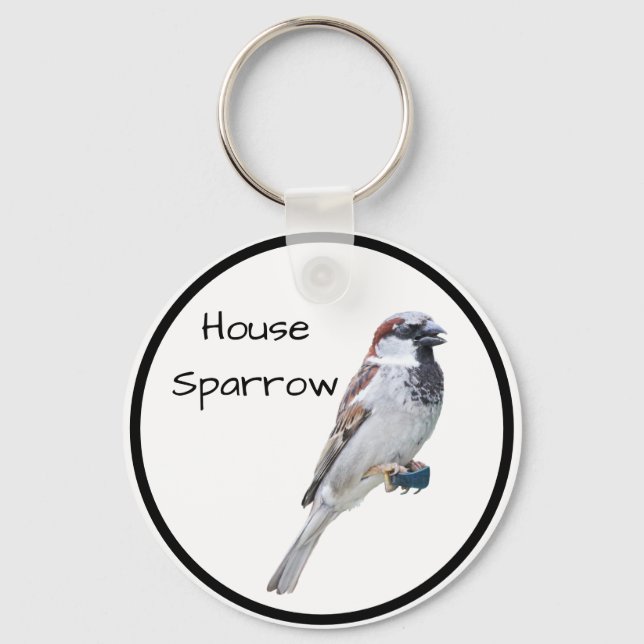 House Sparrow Keychain (Front)