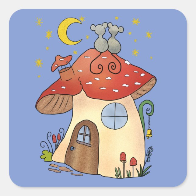 house square sticker (Front)