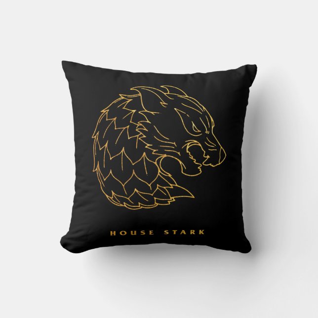House Stark Icon Throw Pillow (Front)