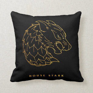 House Stark Icon Throw Pillow
