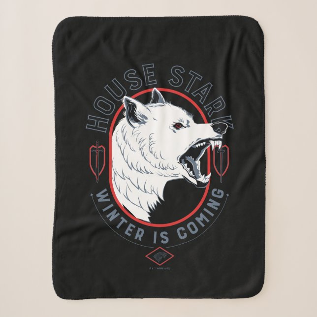 House Stark - Winter Is Coming Sherpa Blanket (Front)
