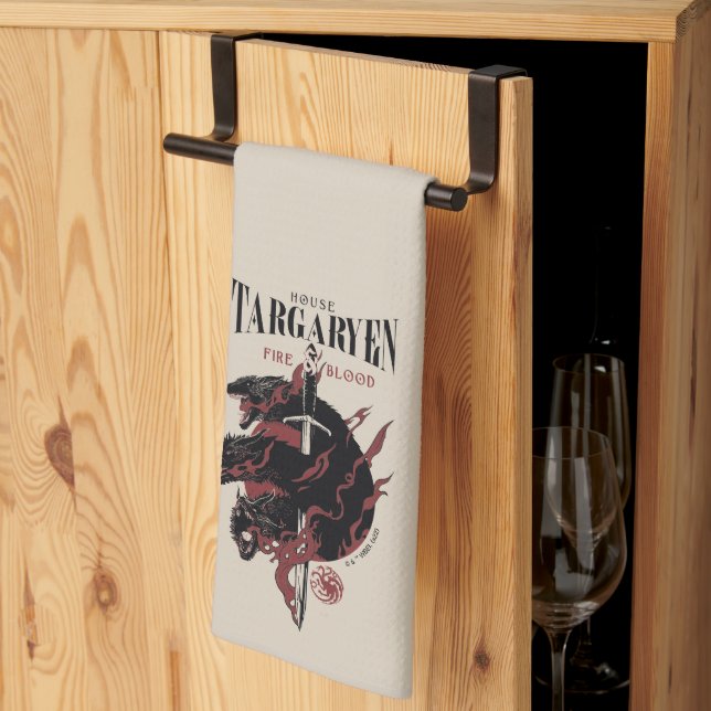House Targaryen - Fire & Blood Kitchen Towel (Thirds Fold)