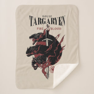 House Targaryen - Fire & Blood Sherpa Blanket
