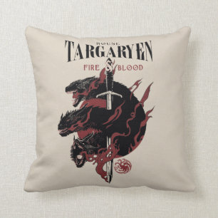 House Targaryen - Fire & Blood Throw Pillow
