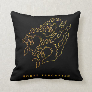 House Targaryen Icon Throw Pillow