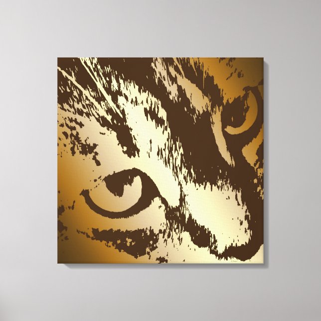 House Tiger Canvas Print (Front)