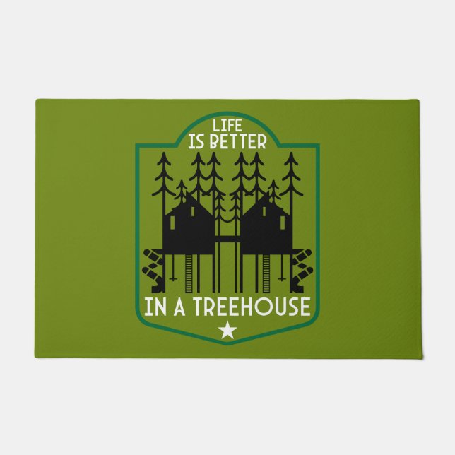 House Treehouse Doormat (Front)