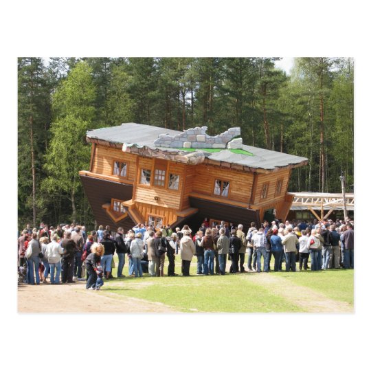 House Upside-Down Postcard