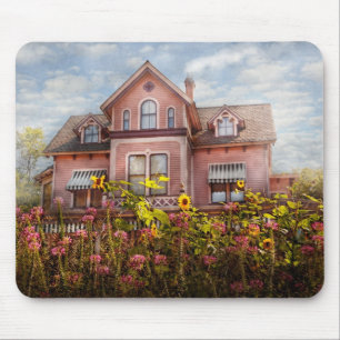 House - Victorian - Summer Cottage Mouse Pad