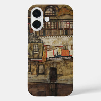 House Wall on River by Egon Schiele iPhone 16 Case