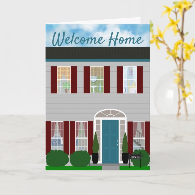House Warming Congratulations Card (Yellow Flower)