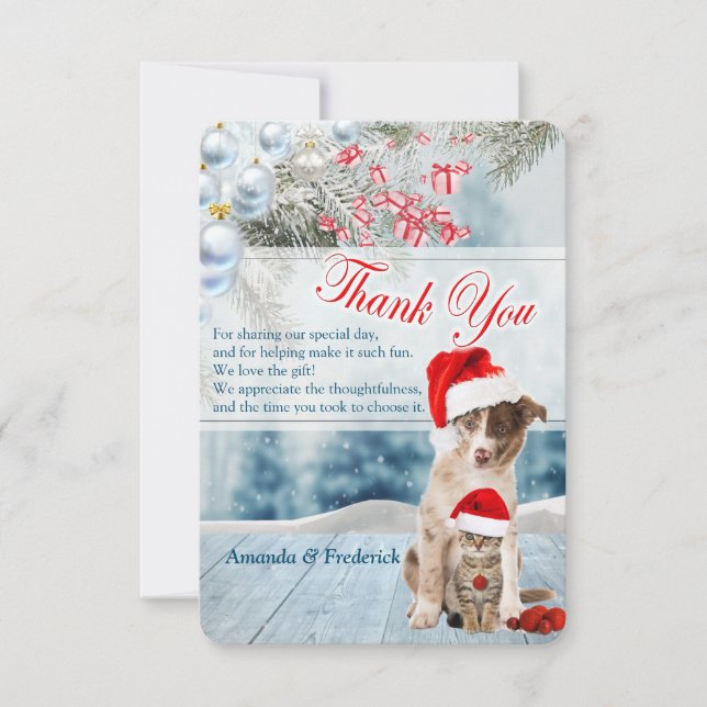 House Warming Holiday Party Thank You Card (Front)