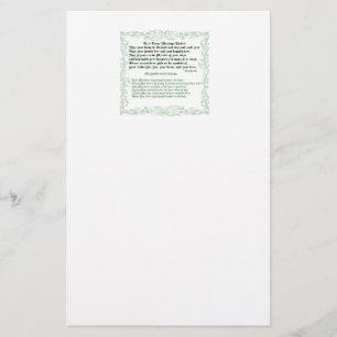 House warming poem invitation stationery