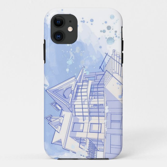 house: watercolor draw Case-Mate iPhone case (Back)