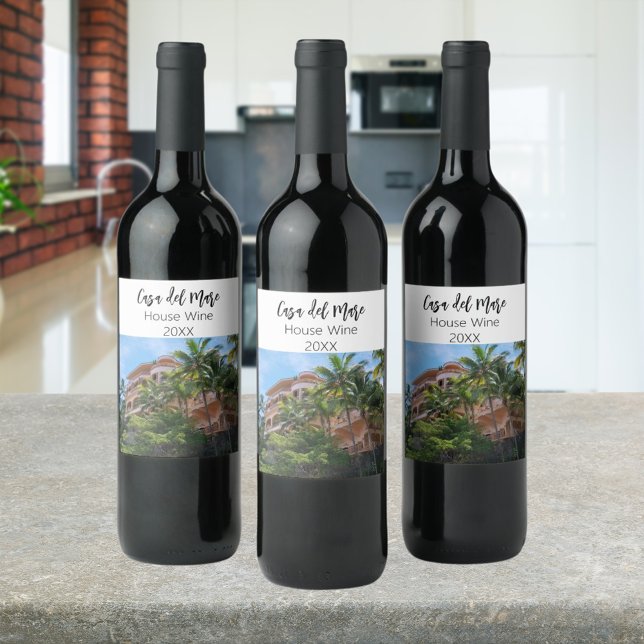 House wine home photo housewarming label (Creator Uploaded)