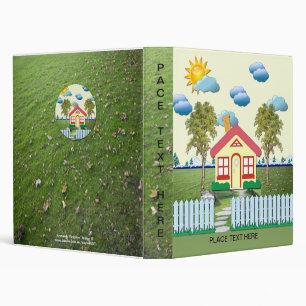 House with Picket Fence Binder
