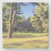 House with Pine Trees