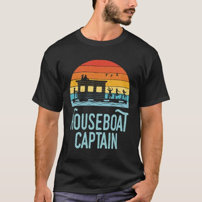 Houseboat Captain T-Shirt (Front)
