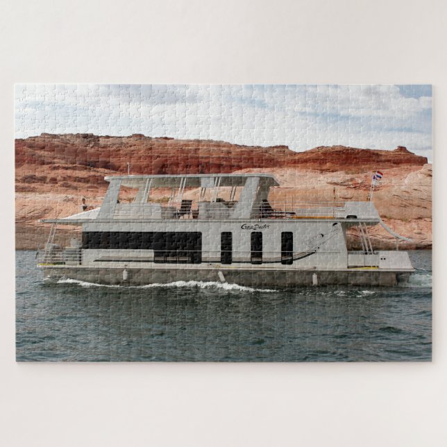 Houseboat, Lake Powell, Arizona 10 Jigsaw Puzzle (Horizontal)