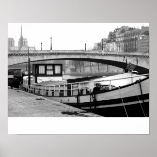 Houseboat on the Seine Poster