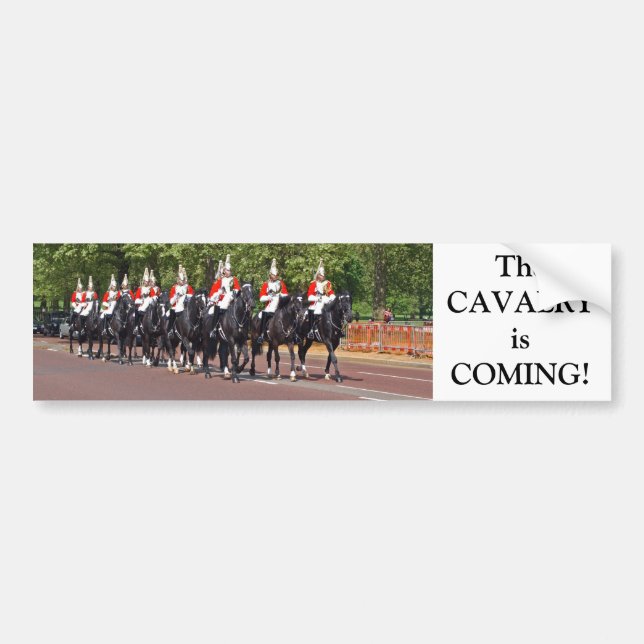 Household Cavalry Bumper Sticker (Front)