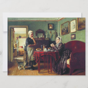 Household Conversation (by Konstantin Makovsky) Card