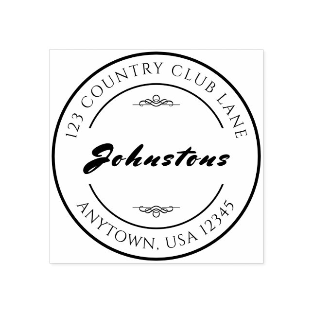 Household Signature Custom Rubber Stamp (Imprint)