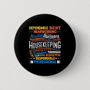Housekeeng Appreciation Environmental Services Wee 2 Inch Round Button