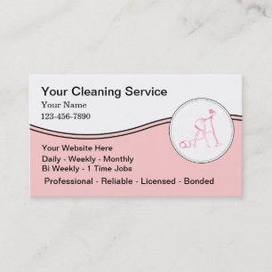 Housekeeper Business Cards