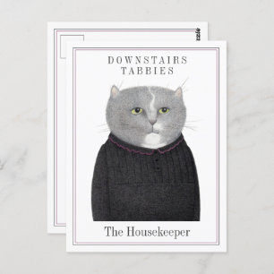 HOUSEKEEPER CAT Postcard 