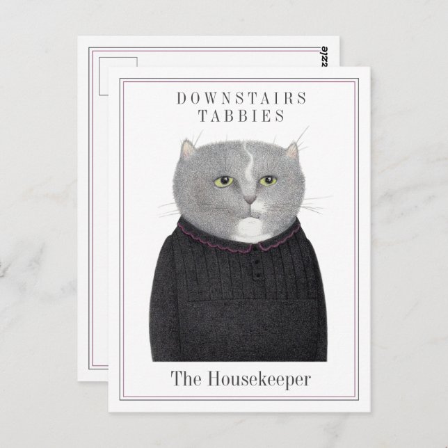HOUSEKEEPER CAT Postcard  (Front/Back)