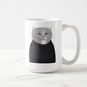 HOUSEKEEPER CAT Tall White Mug