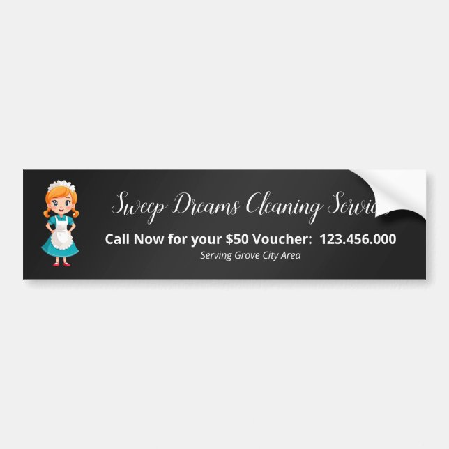 Housekeeper Housemaid Bumper Sticker (Front)