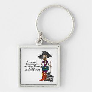 Housekeeper Humour Keychain
