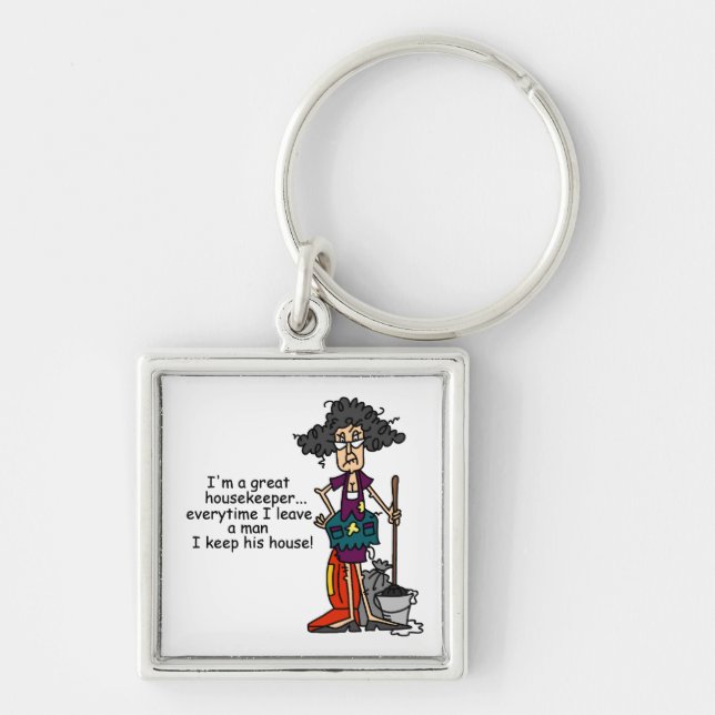 Housekeeper Humour Keychain (Front)